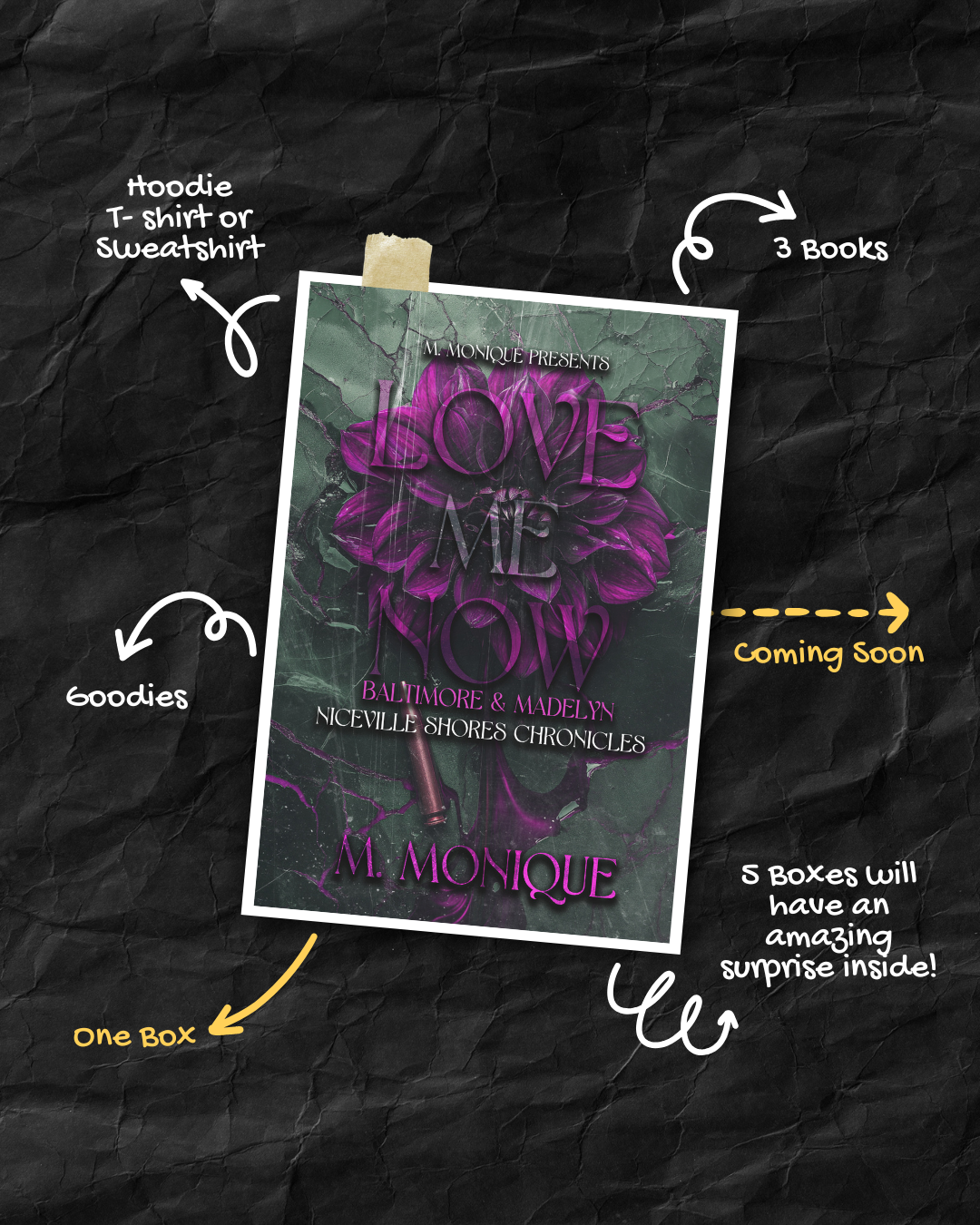 LOVE ME NOW BOOK BOX (EMBROIDERED SWEATSHIRT)